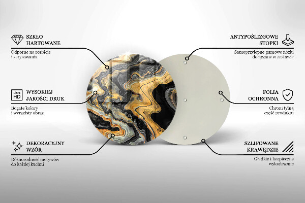 Skärbräda glas unik Abstrakt struktur