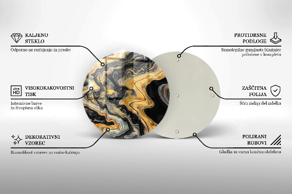 Skärbräda glas unik Abstrakt struktur