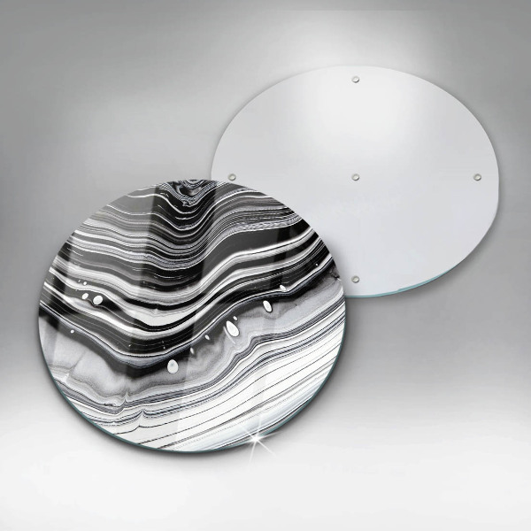 Skärbräda glas unik Bläckabstraktion