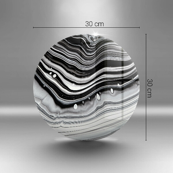 Skärbräda glas unik Bläckabstraktion
