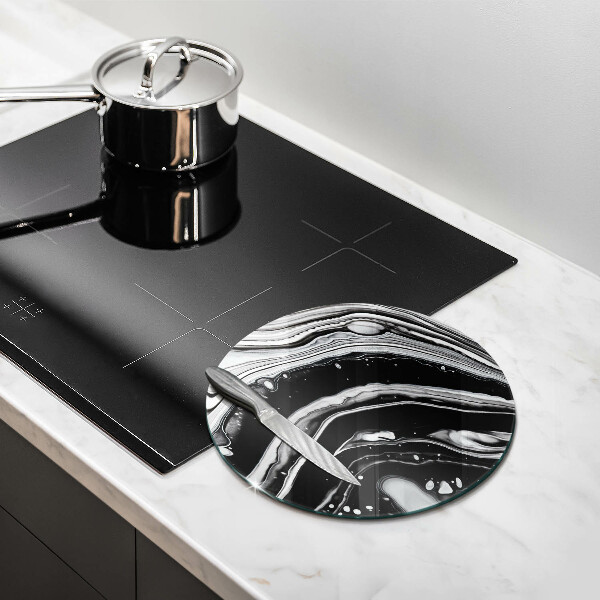 Skärbräda glas unik Bläckabstraktion