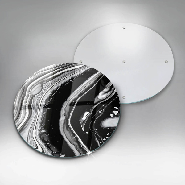 Skärbräda glas unik Bläckabstraktion