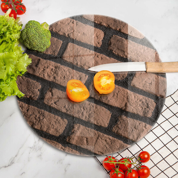 Skärbräda glas unik Tegelvägg