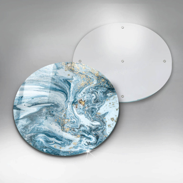 Skärbräda glas unik Struktur med guld