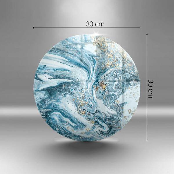 Skärbräda glas unik Struktur med guld
