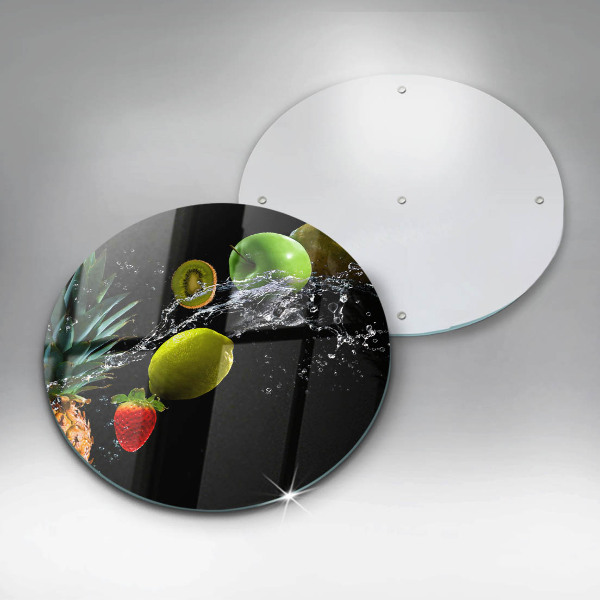 Skärbräda glas unik Frukt i vatten