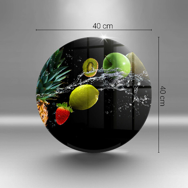 Skärbräda glas unik Frukt i vatten