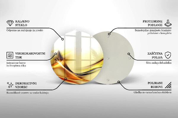 Skärbräda glas unik Abstrakta linjer av ljus