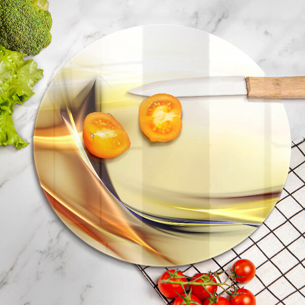 Skärbräda glas unik Abstrakta linjer av ljus