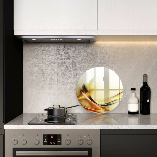 Skärbräda glas unik Abstrakta linjer av ljus