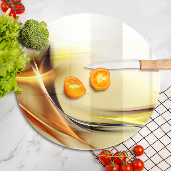 Skärbräda glas unik Abstrakta linjer av ljus