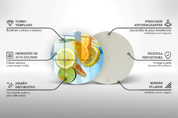 Skärbräda glas unik Saftigt citrusvatten