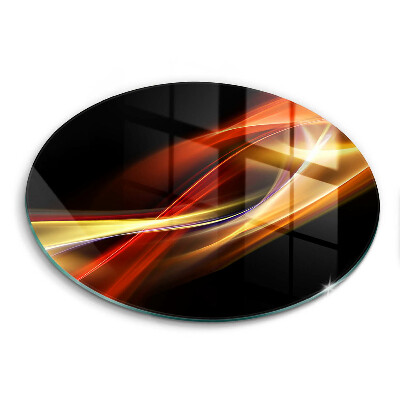 Skärbräda glas unik Abstrakt rök och ljus