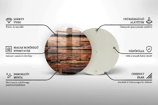 Skärbräda glas unik Dekorativa träskivor