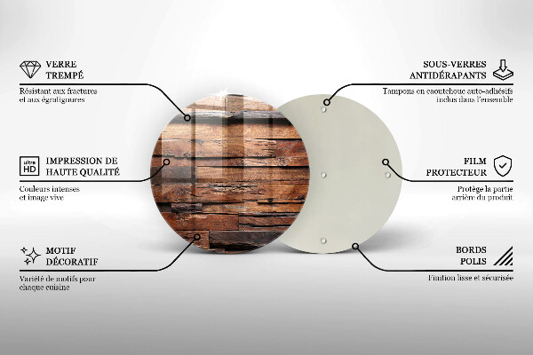 Skärbräda glas unik Dekorativa träskivor