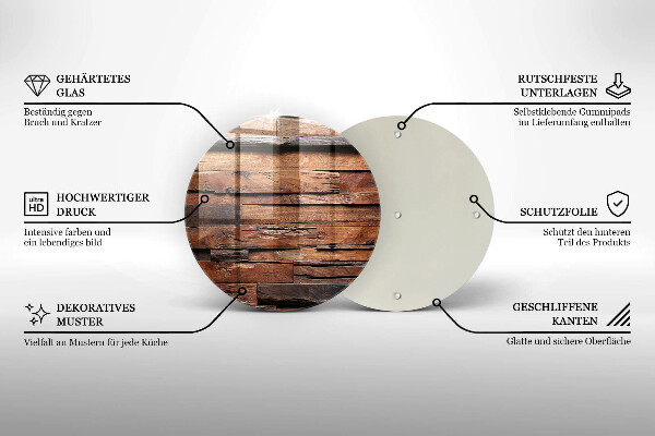 Skärbräda glas unik Dekorativa träskivor