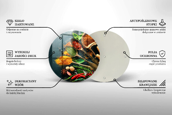 Skärbräda glas unik Köks kryddor skedar