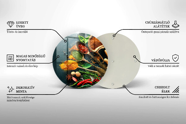 Skärbräda glas unik Köks kryddor skedar