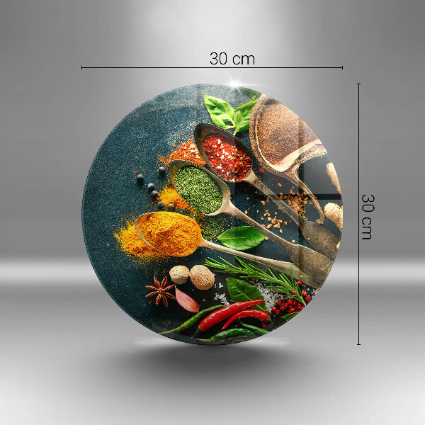 Skärbräda glas unik Köks kryddor skedar