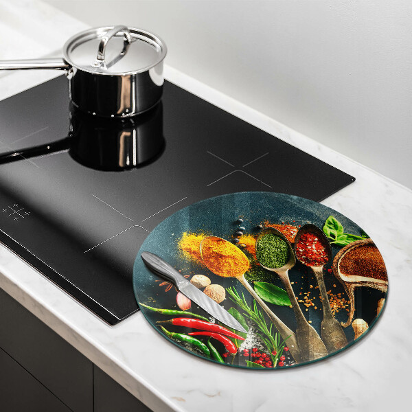 Skärbräda glas unik Köks kryddor skedar