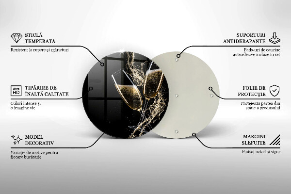Skärbräda glas unik Glas champagne