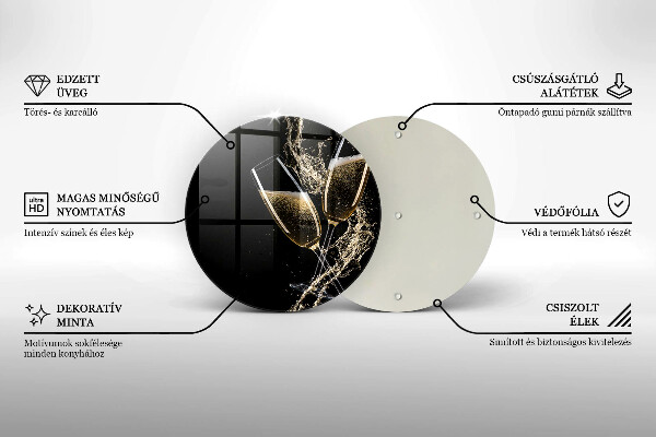 Skärbräda glas unik Glas champagne