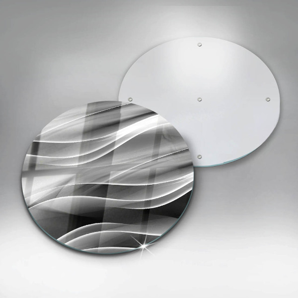 Skärbräda glas unik Abstraktion mjuka linjer