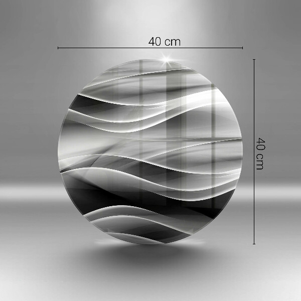 Skärbräda glas unik Abstraktion mjuka linjer