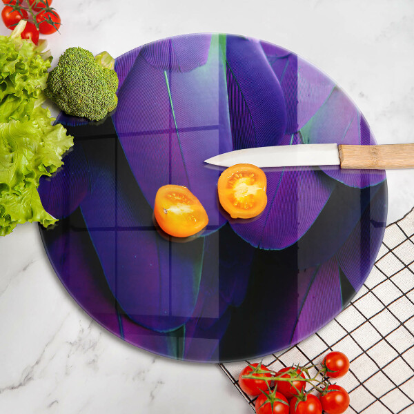 Skärbräda glas unik Neon fjädrar