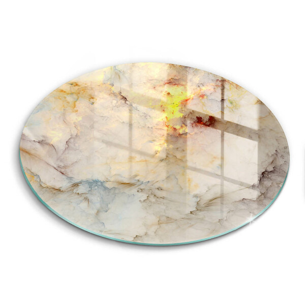 Skärbräda glas unik Marmorstruktur med guld