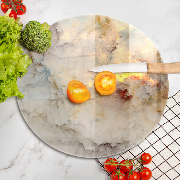 Skärbräda glas unik Marmorstruktur med guld