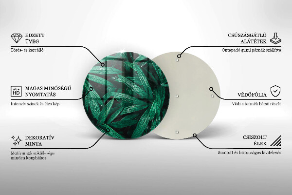 Skärbräda glas unik Växter löv