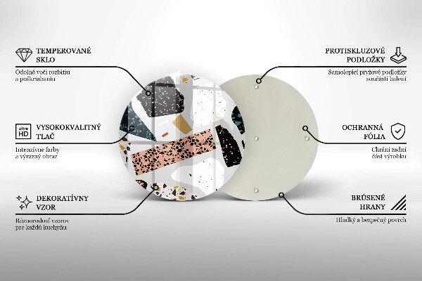 Skärbräda glas unik Stengods