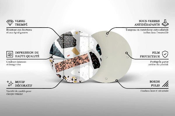 Skärbräda glas unik Stengods