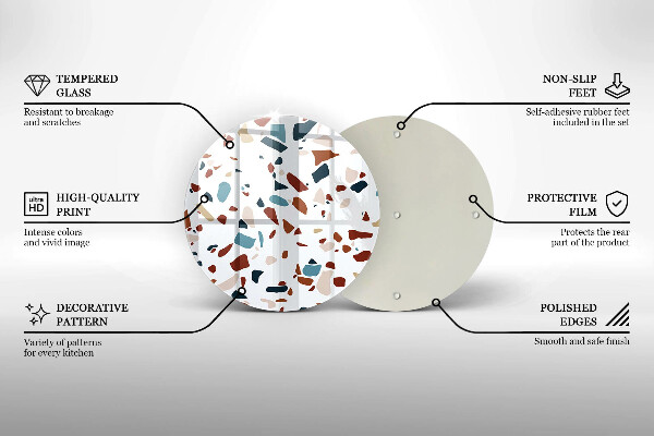 Skärbräda glas unik Dekorativ sten