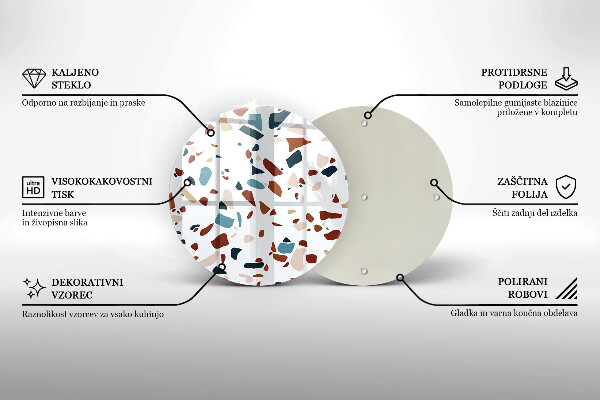 Skärbräda glas unik Dekorativ sten