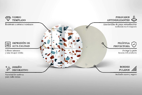 Skärbräda glas unik Dekorativ sten