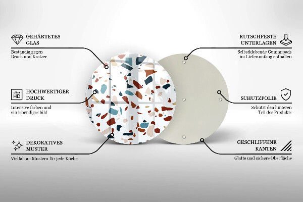Skärbräda glas unik Dekorativ sten