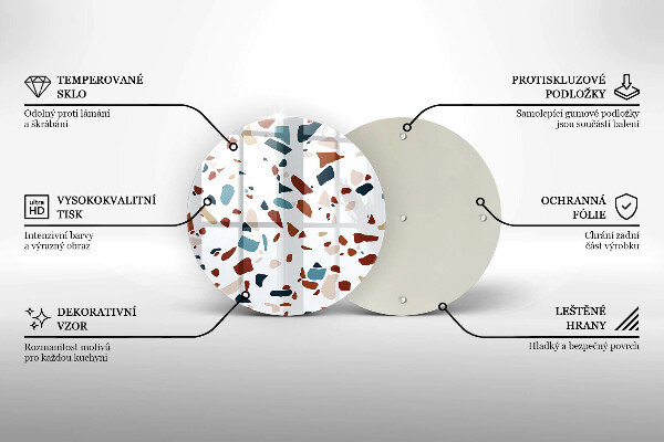 Skärbräda glas unik Dekorativ sten