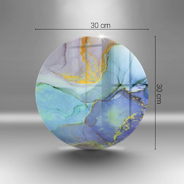 Skärbräda glas unik Sprucken guldsten