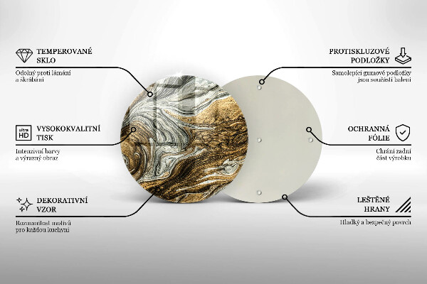 Skärbräda glas unik Rik abstraktion