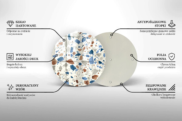 Skärbräda glas unik Dekorativt stengods