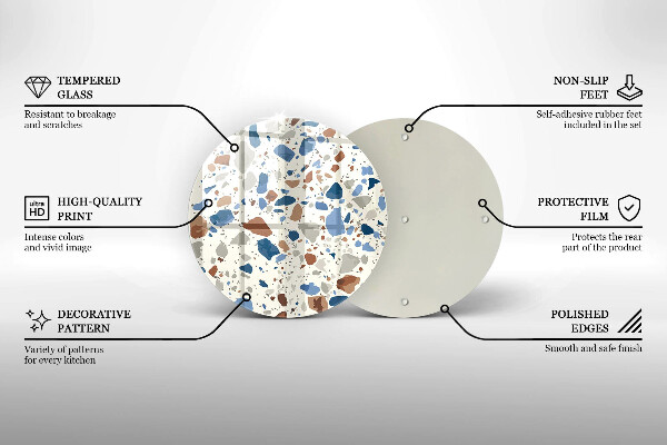 Skärbräda glas unik Dekorativt stengods