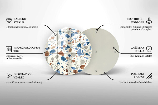Skärbräda glas unik Dekorativt stengods