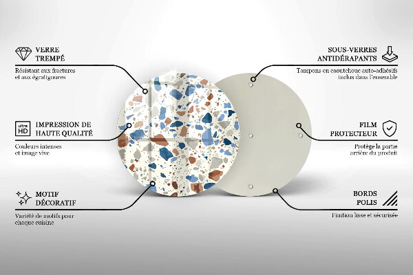 Skärbräda glas unik Dekorativt stengods
