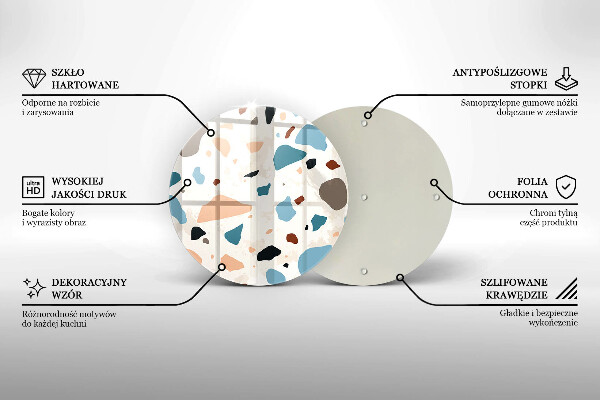 Skärbräda glas unik Dekorativt stengods