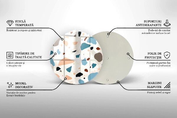 Skärbräda glas unik Dekorativt stengods
