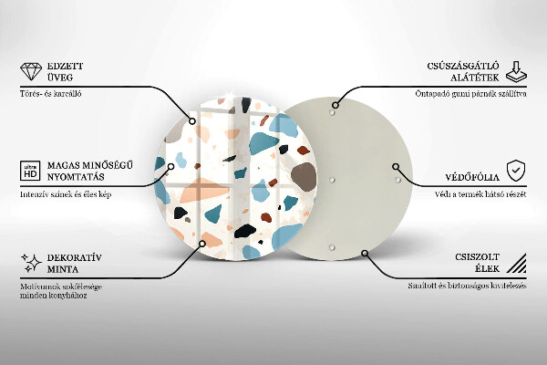 Skärbräda glas unik Dekorativt stengods