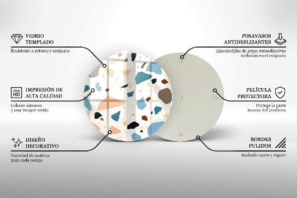 Skärbräda glas unik Dekorativt stengods