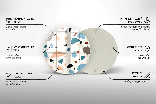 Skärbräda glas unik Dekorativt stengods
